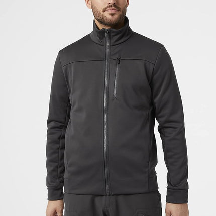 Helly Hansen Mens Crew Fleece Jacket, 2XL, Ebony