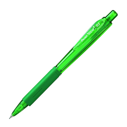 Pentel 0.7mm Wow Mechanical Pencil with Green Barrel, Box of 12 (AL407D)