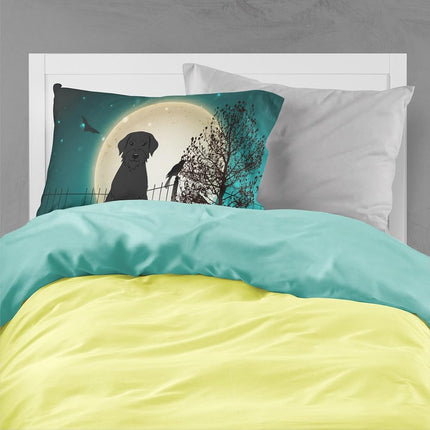 Caroline's Treasures Halloween Scary Giant Schnauzer Fabric Standard Pillowcase BB2256PILLOWCASE, Multicolor