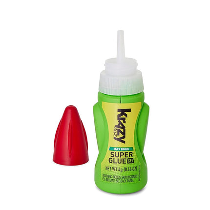 Elmer's Krazy Glue Maximum Bond Super Glue, No-Run Gel, Maximum Control, 4-Gram (KG49048MR)