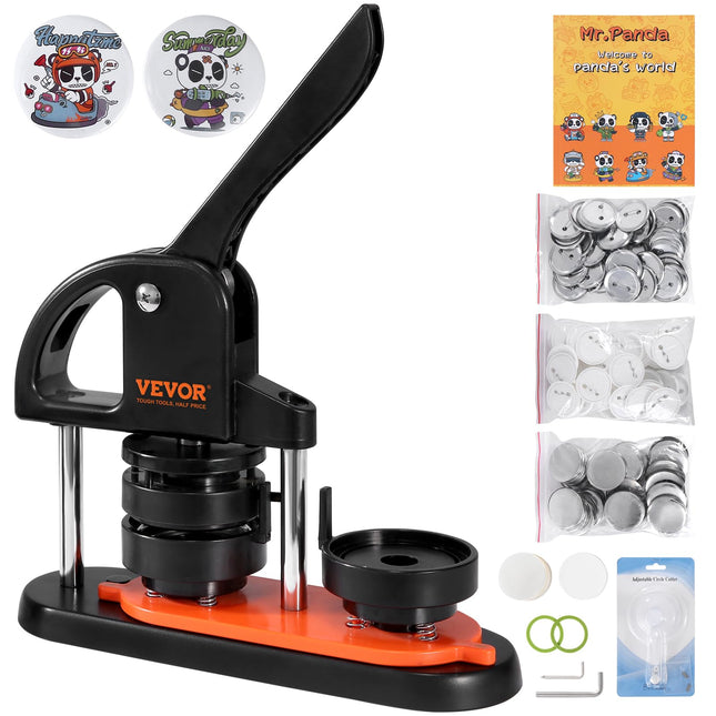 VEVOR Button Maker Machine, 2.25 inch/58mm Pin Mak