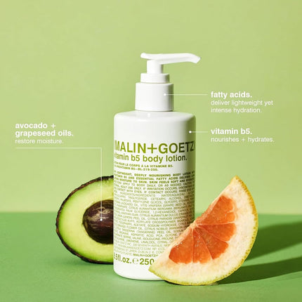 Malin + Goetz Vitamin B5 Body Lotion for Unisex 8.5 oz Body Lotion, 250 ml