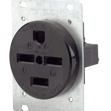 Leviton Flush Mounting Receptacle 30 Amp, 250 Volt