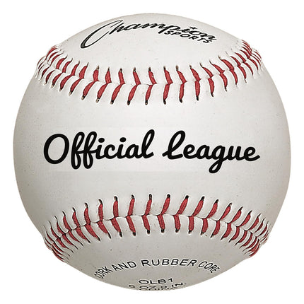 Champion Sports Leather Baseball Set: Dozen Indoor