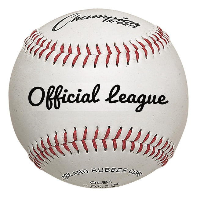 Champion Sports Leather Baseball Set: Dozen Indoor