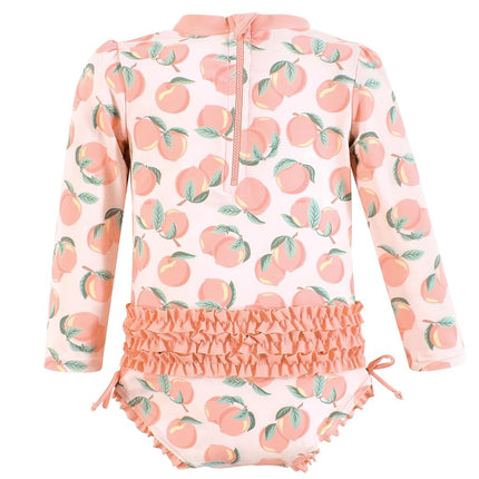 Hudson Baby Traje de baño para bebé y niña, flamenco menta, 12-18 meses, melocotón rosa, 3T