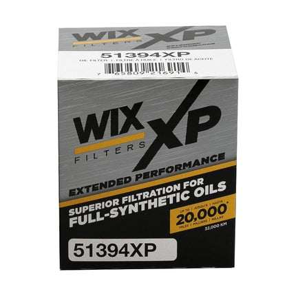 WIX 51394XP WIX XP Oil Filter Replacement, Built for Synthetic Oil - Compatible With GM (85-09), Daihatsu (88-92), Infiniti (91-96), Nissan (91-95), Toyota (80-15), Scion (04-09), Pontiac Vibe (03-10)