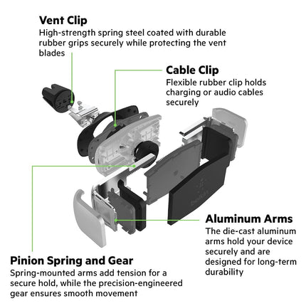 Belkin Car Vent Mount for iPhone, Samsung, Silver