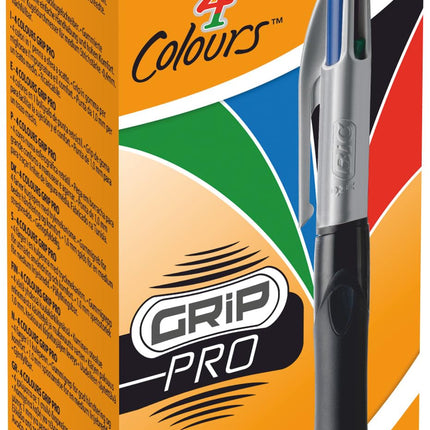 BIC 4 Colours Grip Pro Retractable Medium Point (1