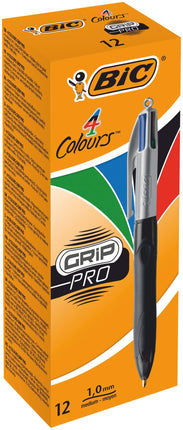 BIC 4 Colours Grip Pro Retractable Medium Point (1