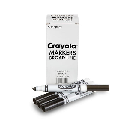 Crayola Broad Line Markers, Brown, 12 Count Bulk Markers