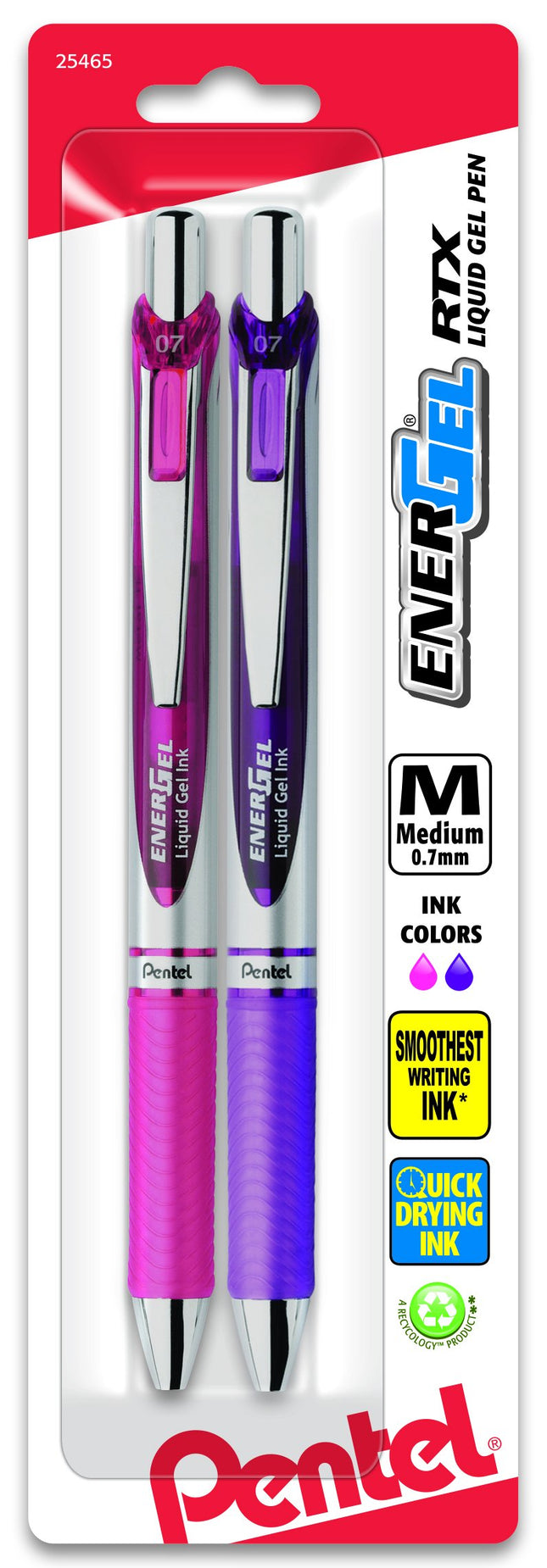 EnerGel RTX Retractable Liquid Gel Pen Medium Line
