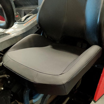 Housse de siège inférieure en cuir ECOTRIC compatible avec Can Am Maverick Commander 2011-2018