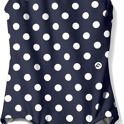 Kanu Surf Maillot de Bain 1 Pièce de Sport Fille Daisy, Suzie Navy Dot, 12