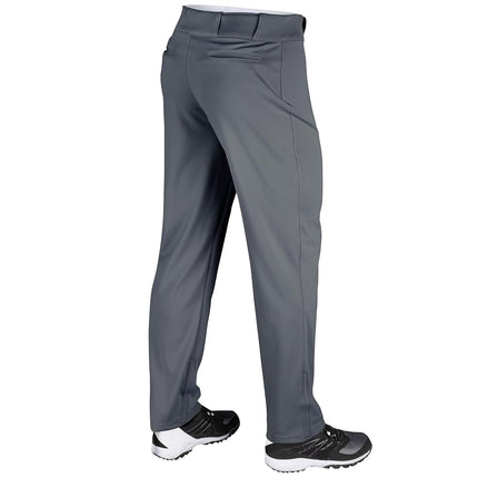 CHAMPRO Boys Open-Bottom Loose-Fit Baseball Pant with Adjustable Inseam and Reinforced Sliding Area Graphite