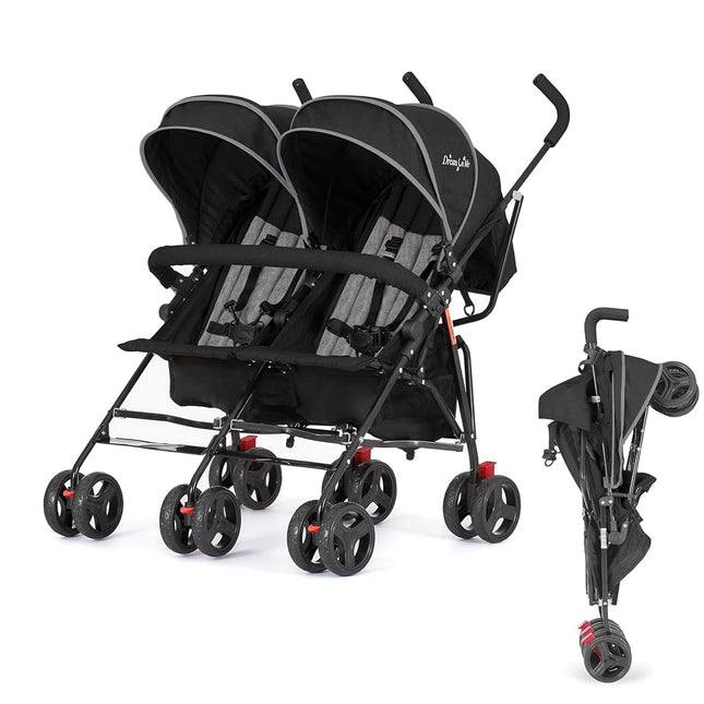 Dream On Me Volgo Twin Baby Stroller, Lightweight 