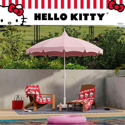Sanrio Hello Kitty Oversized Cotton Beach Towel, 30 x 60 Inch Large Soft & Absorbent Pool, Bath & Beach Towel (100% Officially Licensed Product) by Franco Collectibles