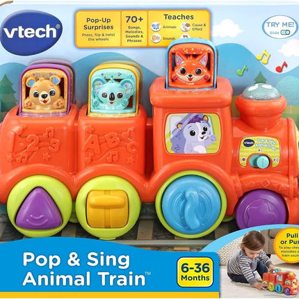 Vtech Baby Pop & Sing Animal Train, English