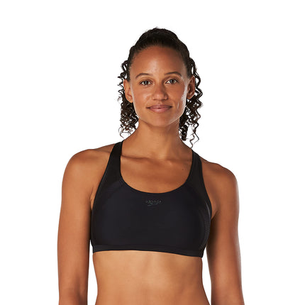Speedo Women's Swimsuit Quantum Bikini Top, Sheen 