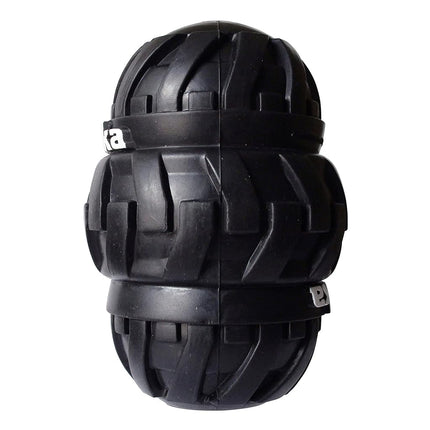 Tonka Tri-Stack Treat Feeder Dog Toy, Lightweight, Durable and Water Resistant, 3.5 Inches, for Medium/Large Breeds, Single Unit, Black