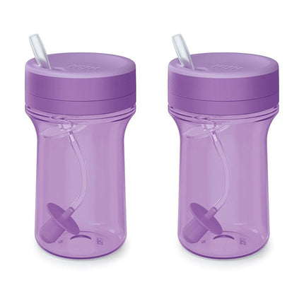 NUK Everlast Weighted Straw Cup, 10 oz. | Super-Durable Leakproof Toddler Sippy Cup