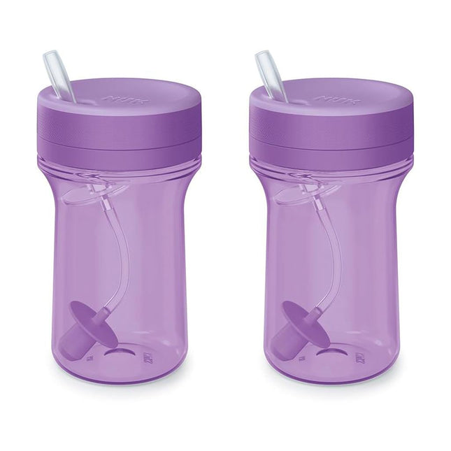 NUK Everlast Weighted Straw Cup, 10 oz. | Super-Durable Leakproof Toddler Sippy Cup