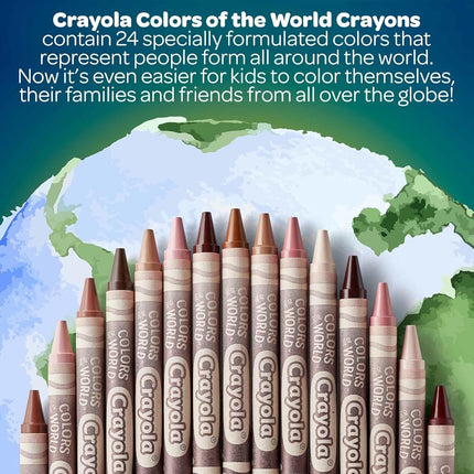 CRAYOLA Colors of The World, Skin Tone Crayons Bulk, Classroom Supplies, 480 Crayons