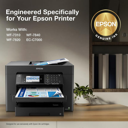 Epson DURABrite Ultra T812 High Capacity Black and Standard Capacity Color Combo Cartridge Ink (T812XL-BCS), Black and Color Combo