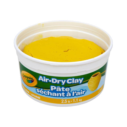 Arcilla de secado al aire Crayola, recipiente de 2.5 lb, amarillo