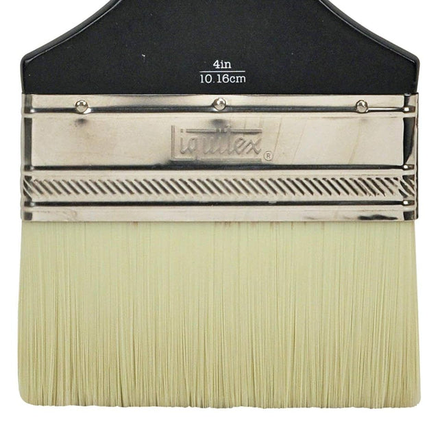 Liquitex 1300704 Freestyle Large Scale Brush, Broad Flat/Varnish 4-Inch, Short Handle