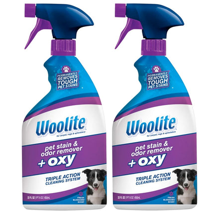 Woolite Pet Stain & Odor Remover Carpet Cleaner + Oxygen, 22 Oz-2 Pk