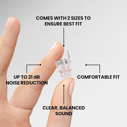 Eargasm Smaller Ears Earplugs: Transparent Edition