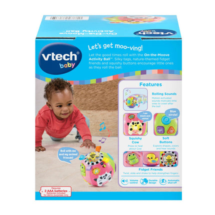 VTech Baby On-The-Moove Texture Activity Ball - Pink
