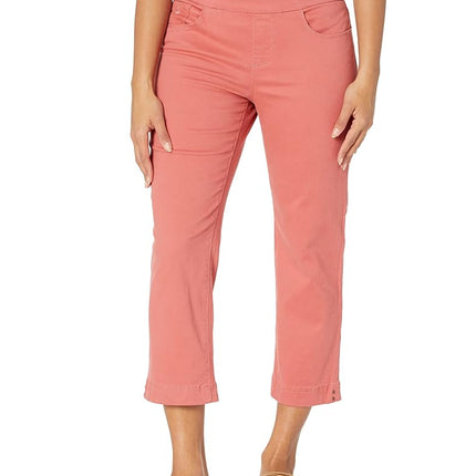 Gloria Vanderbilt Women's Amanda Pull on Capri Regular Jeans, Persimmon, 4