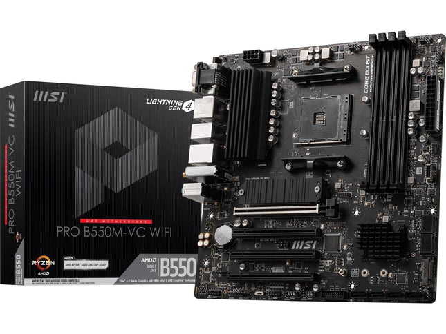 MSI PRO B550M-VC WiFi ProSeries Motherboard (AMD A