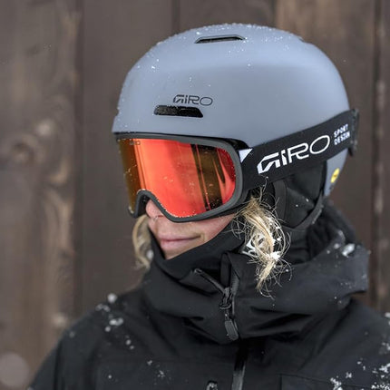 Casque de ski Giro Ledge - Casque de snowboard pour hommes, femmes et jeunes - Light Mineral mat - L (59-62,5 cm)