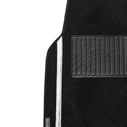 FH Group Car Floor Mats - Carpet Floor Mats for Cars, Universal Fit Automotive Floor Mats, All Purpose Car Floor Mats, Carpet Protector Mat for Most Sedan, SUV, Truck Floor Mats White