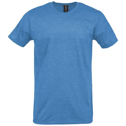 Gildan Unisex-Adult Softstyle Cotton T-Shirt, Style G64000, Multipack, Heather Sapphire (2-Pack), S