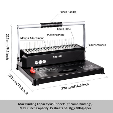 TS-Binder-V Double Handle Binding Machine Double Handle