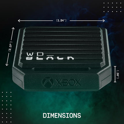 WD_BLACK C50 512GB Game Drive for Xbox Series X|S, Officially Licensed, Plug-and-Play, Quick Resume. Xbox Velocity Architecture, Save More Games