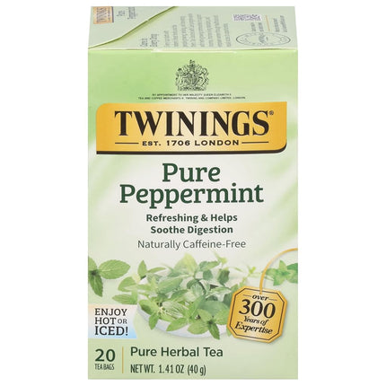 Twinings of London Pure Peppermint Herbal Tea Bags