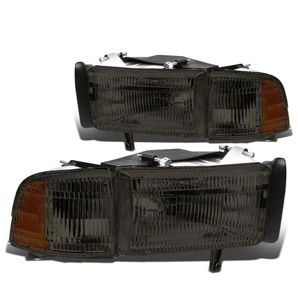 DNA MOTORING HL-OEM-DR94-4P-SM OEM Style Headlight, Driver and Passenger Side,Smoke