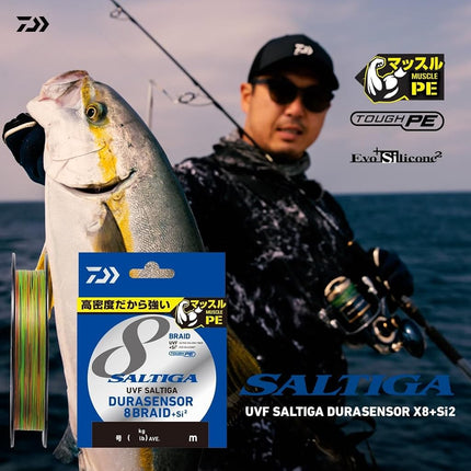 DAIWA PE Line UVF Soltiga Dura Sensor X8+ Si2 No. 1 300m Multicolor