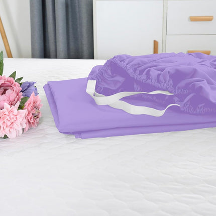 Elegant Comfort 1500 Premium Hotel Quality 18-21 Inches Deep - Extra Deep Pocket Single Fitted Sheet for High Mattress, Luxury and Softest, Smart Pocket - Wrinkle Free, California King, Lilac