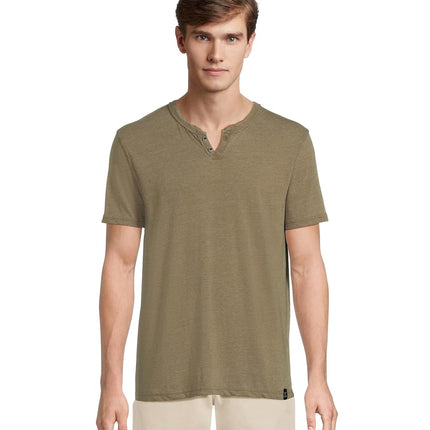 Lucky Brand Men's Venice Burnout Notch Neck Tee Sh