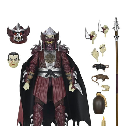 NECA Universal Monsters x Teenage Mutant Ninja Turtles 7" Scale Shredder as Dracula Crimson Figure