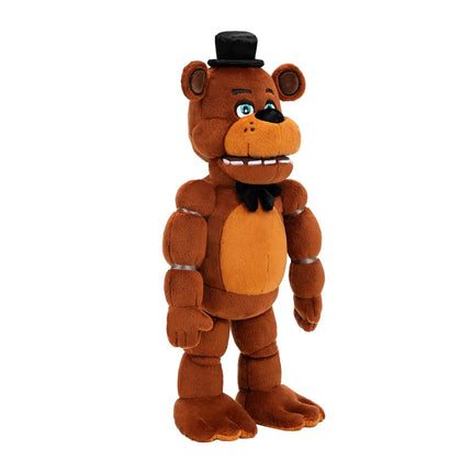 Five Nights at Freddy's 14" Poseable Sound Freddy Fazbear Plush - 5 Sounds, 1 Song Clip, and Glow-in-The-Dark Eyes - Ages 8+