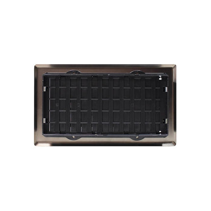 Decor Grates AJH408-RB Oriental Floor Register, 4" W x 8" H, Rubbed Bronze Finish