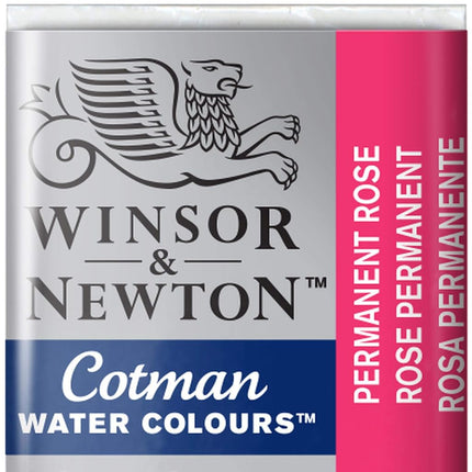 Winsor and Newton Cotman Half Pan Permanent Rose