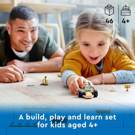 LEGO City Race Car 60322 Building Kit; Fun Toy Designed for Kids Aged 4 and up (46 Pieces)